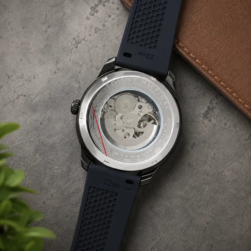 Premium Automatic Skeleton Watch for Men | Black Strap | Luxury Mechanical Timepiece